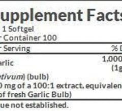 Nature’s Bounty Garlic 1,000mg 100 Rapid Release Softgels