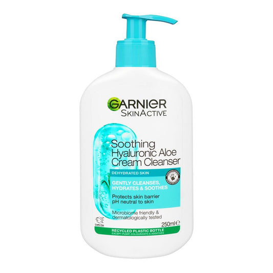 Garnier Skin Active Soothing Hyaluronic Aloe Cream Cleanser PH Neutral 250 ML