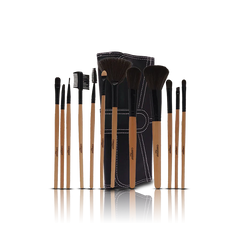 Glamorous Face 12 Piece Leather Brush set
