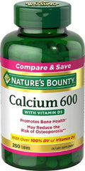 Nature's Bounty Calcium 600+ D (Caltrate+D) High Potency (250 Tablets)