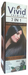 Vivid Premium 7 in 1 Enriched Hair Oil For Strong & Silky 200ML