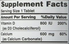 Nature's Bounty Calcium 600+ D (Caltrate+D) High Potency (250 Tablets)