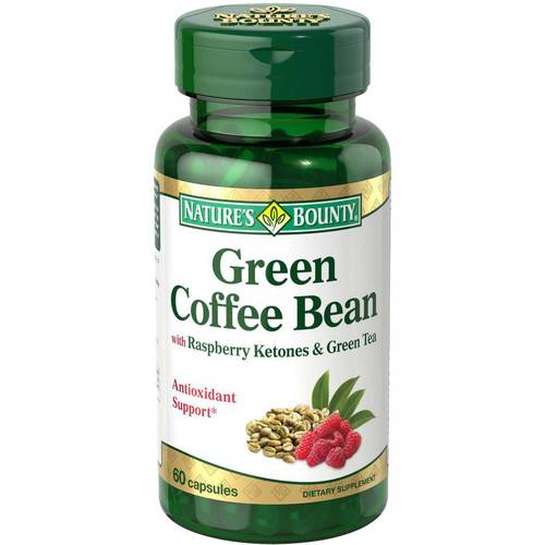Nature’s Bounty Green Coffee Bean with Raspberry Ketones & Green Tea 60 Capsules