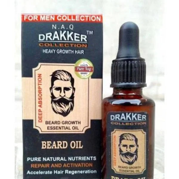 DRAKKER Beard Oil Grooming Kit 5 in One