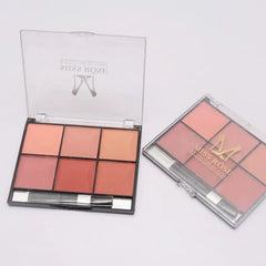 Miss Rose 6 Color Blush Pallete