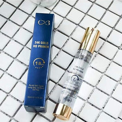 CVB 24K Gold HD Primer 18 hour- oil Free For All Types Skins