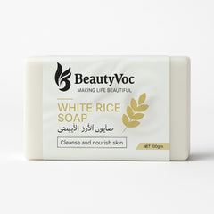 BeautyVoc White Rice Soap 100 g - Achieve Glowing, Radiant Skin with Korean Formula