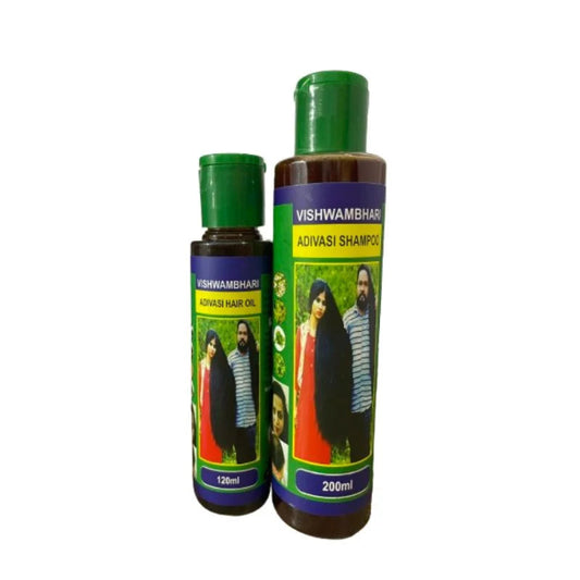 Original Adivasi Hair Shampoo & Hair Oil Bundle