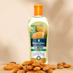 BeautyVoc Almond Hair Oil 200 ml | For Hair Growth, Shine & Strength | Reduces Hair Fall & Deeply Nourishes Dry Hair
