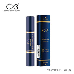 CVB Ultra Hd Insta-Fix Duo Stick Oil Free Long Lasting Highlighter +Contour Stick