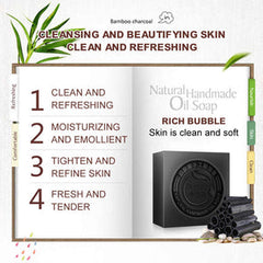 BIOAQUA Handmade Bamboo Charcoal Soap 100g