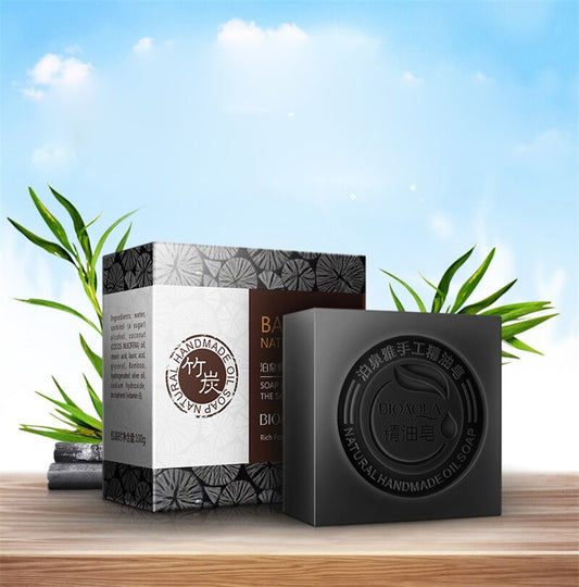 BIOAQUA Handmade Bamboo Charcoal Soap 100g