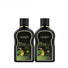 Lichen BLACK HAIR COLOR SHAMPOO 200 ml x 2 (Double Bottle)