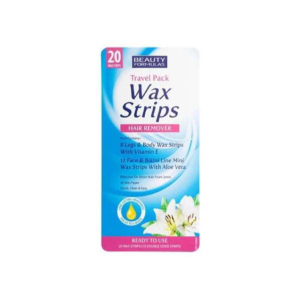 Beauty Formula Travel Pack Hair Remover Wax Strips