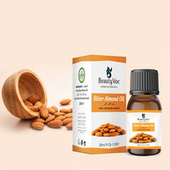 BeautyVoc Bitter Almond Oil 30 ml - 100% Pure & Natural | Best For Skin & Hair Care