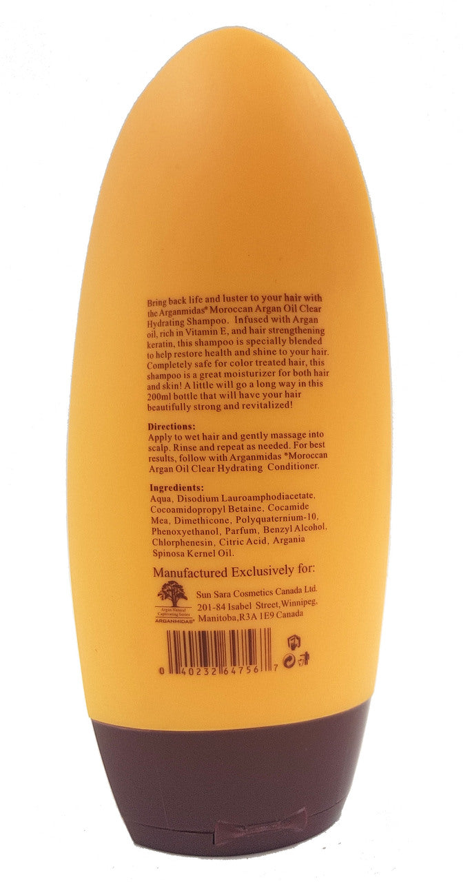 Arganmidas Moroccan Argan Oil Clear Hydrating Shampoo 200 ML