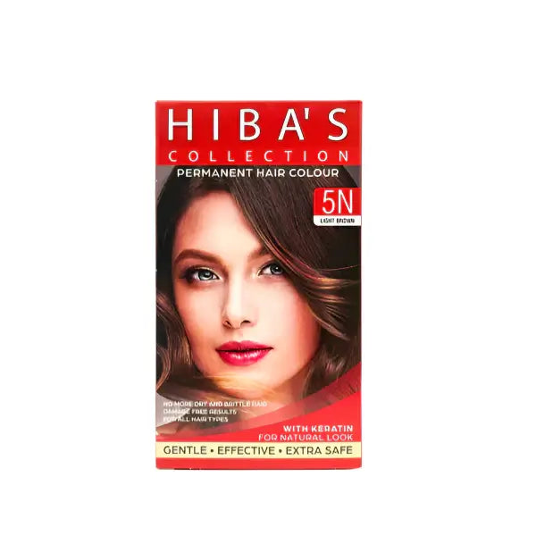 Hibas's Hair Color 5N Light Brown 60ML