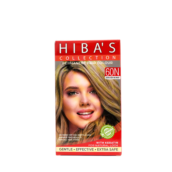 Hibas's Hair Color 60N Dark ASH Blonde 60ML