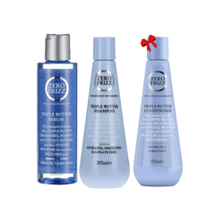 ZERO FRIZZ Hair Care Kit (Shampoo, Conditioner, Serum)