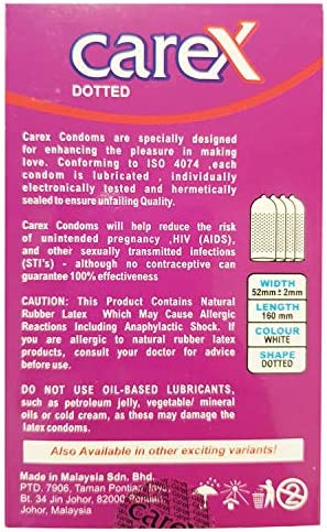 Carex Dotted Ultimate Pleasure 12 Condoms online in Pakistan on Manmohni