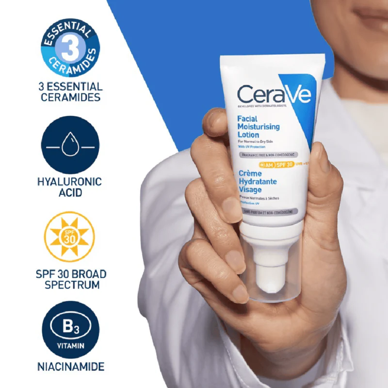 Cerave Facial Moisturizing Lotion AM Spf30 52ml