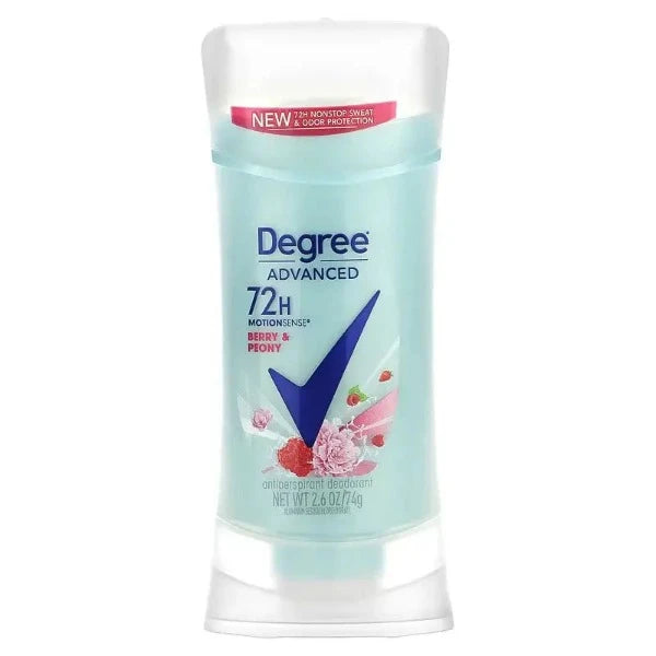 Degree, Advanced 72 Hour MotionSense Antiperspirant Deodorant Berry & Peony 74 g