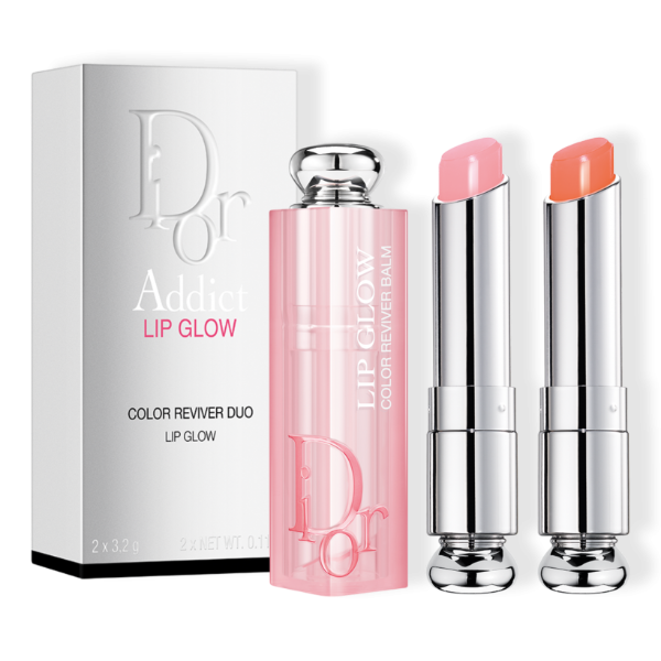 Dior Addict Lip Glow Lip Balm Lip Kit - 004 Coral +001 Pink image 0