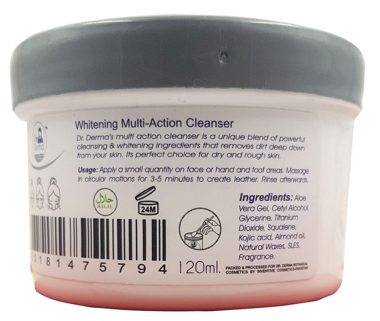 Dr.Derma Whitening Multi-Action Cleanser 120ml