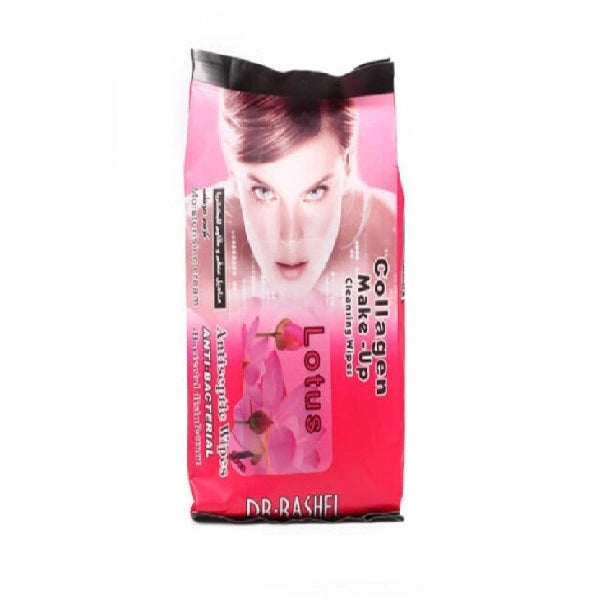 Dr.Rashel Collagen Makeup Remover Antiseptic & Anti Bacterial Wipes with Lotus Extract