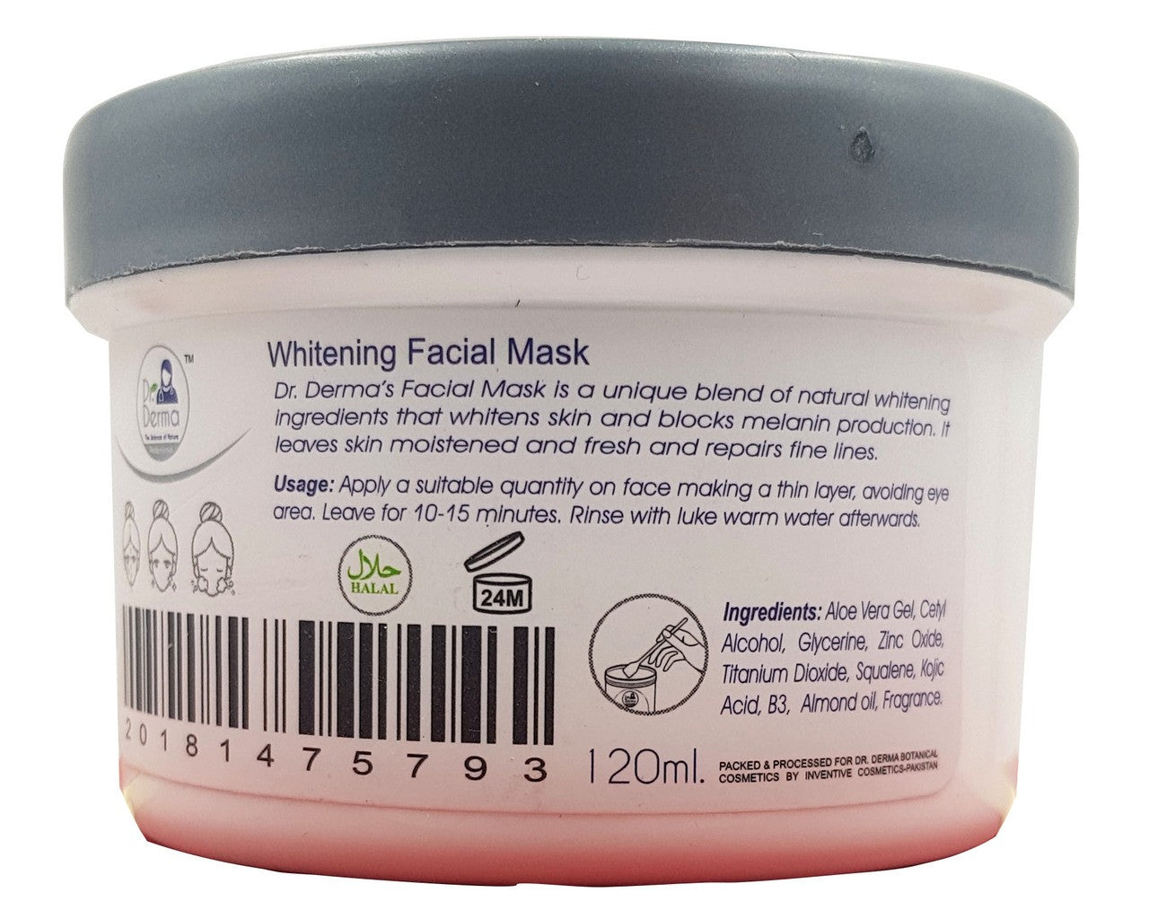 Dr. Derma Whitening Facial Mask 120g