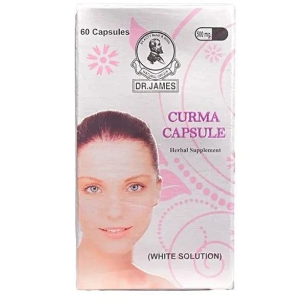 Dr James Herbal Supplement White Solution Curma 500 MG (60 Capsules )