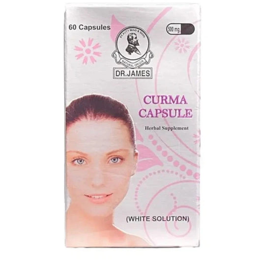 Dr James Herbal Supplement White Solution Curma 500 MG (60 Capsules )