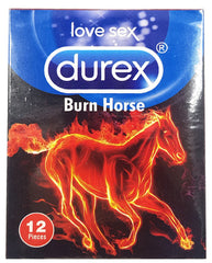 Durex Burn Horse Condoms 12 Pieces