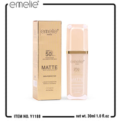 Emelie Skin Perfector Liquid Foundation SPF 50+ Matte Waterproof 30 ML