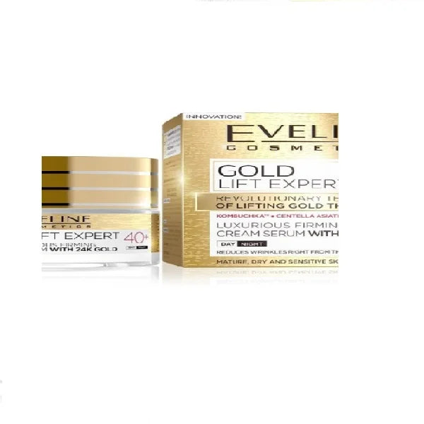 Eveline 24K Gold Lift Expert 40+ Day & Night Cream Serum 50ml