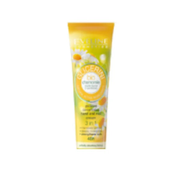 Eveline Glycerine Bio Chamomile Oil Hands & Nails Nourishes Collagen 48H 3 in 1 Cream - 100 ml