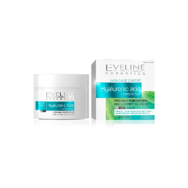 Eveline Skin Care Expert Hyaluronic Acid + Green Tea Day & Night Cream 50ml
