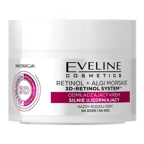 Eveline 3D-Retinol + Sea Algea 3D Intensely Firming Day & Night Cream 50 ML