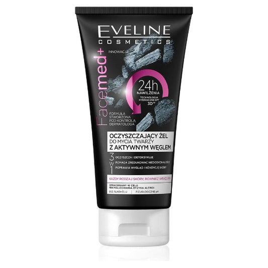 Eveline Purifying Facial Wash Paste With Activated Carbon 150 ML