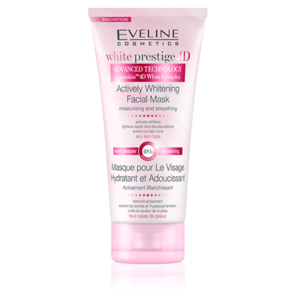 Eveline 4D Actively Whitening Facial Mask 100ml (Moisturizing & Smoothing)