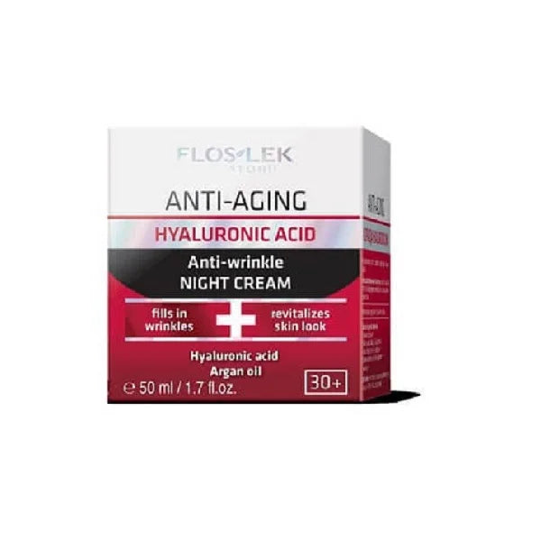 FLOSLEK PHARMA HYALURONIC ACID ANTI-WRINKLE NIGHT CREAM 50ML