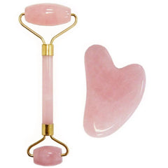 Facial Beauty Pack Of Jade Face Roller & Gua Sha