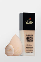 Vi'da New York Flawless Finish Duo Foundation & Beauty Blender Set