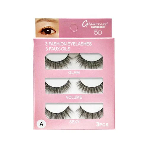Glamorous Face 3×1 5D Eyelashes (4 Types)