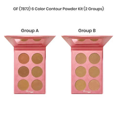 Glamorous Face 6 Color Powder Contour Kit