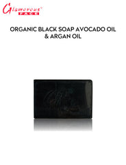 Glamorous Face Organic Black Soap Avocado Oil And Argan Oil 100 GM