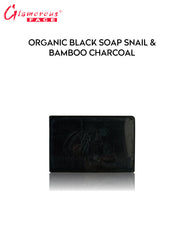 Glamorous Face Organic Black Soap Snail And Bamboo Charcoal 100 GM