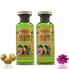 Hair Color Gel | Mixing Paste | Dark Brown | Yardlie | 400ml |
