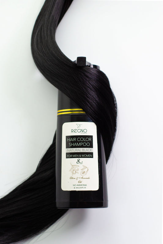 Hair Color Shampoo | Natural Black | Regno | +-200ml |