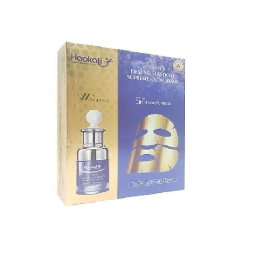 Haokali Vitamin-E Firming Elasticity Facial Mask - 30ml x 10 Pieces